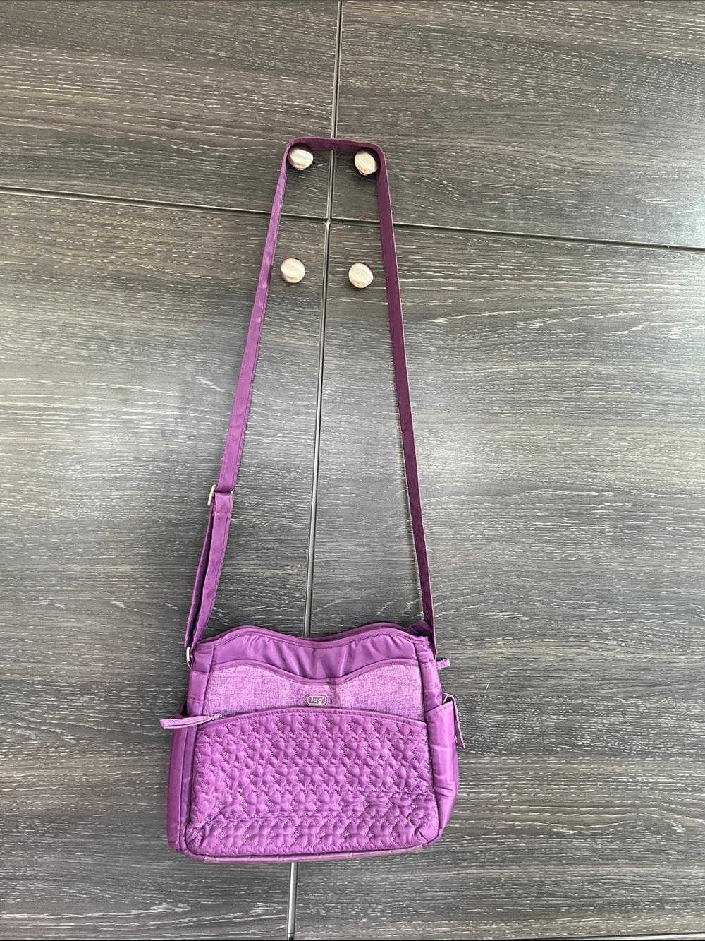 New Lug Concord Purple Wings Bag - Picture 2 of 13